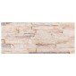 vidaXL Πάνελ τοίχου 10 τμχ. 100 x 25 cm Λευκό και κόκκινο Αφρός EPS