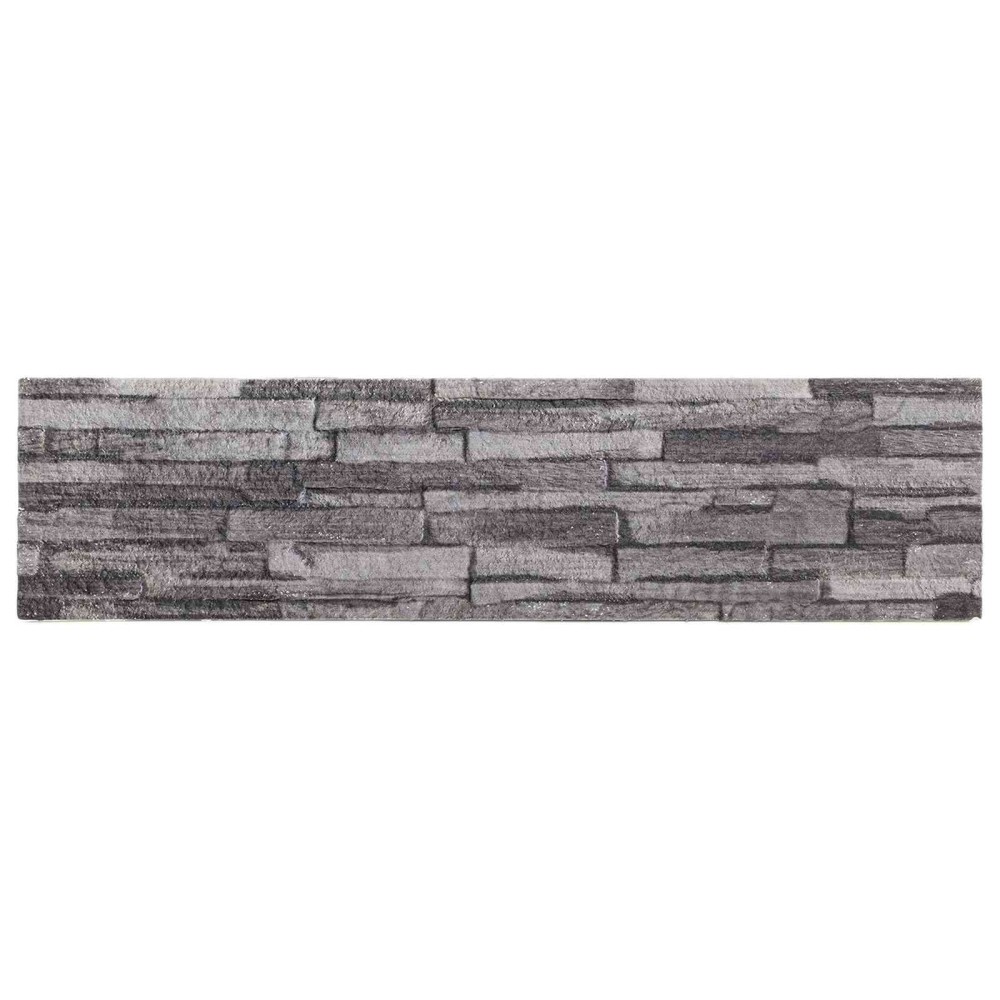 vidaXL Πάνελ τοίχου 10 τμχ. 100 x 25 cm Ανθρακί Αφρός EPS