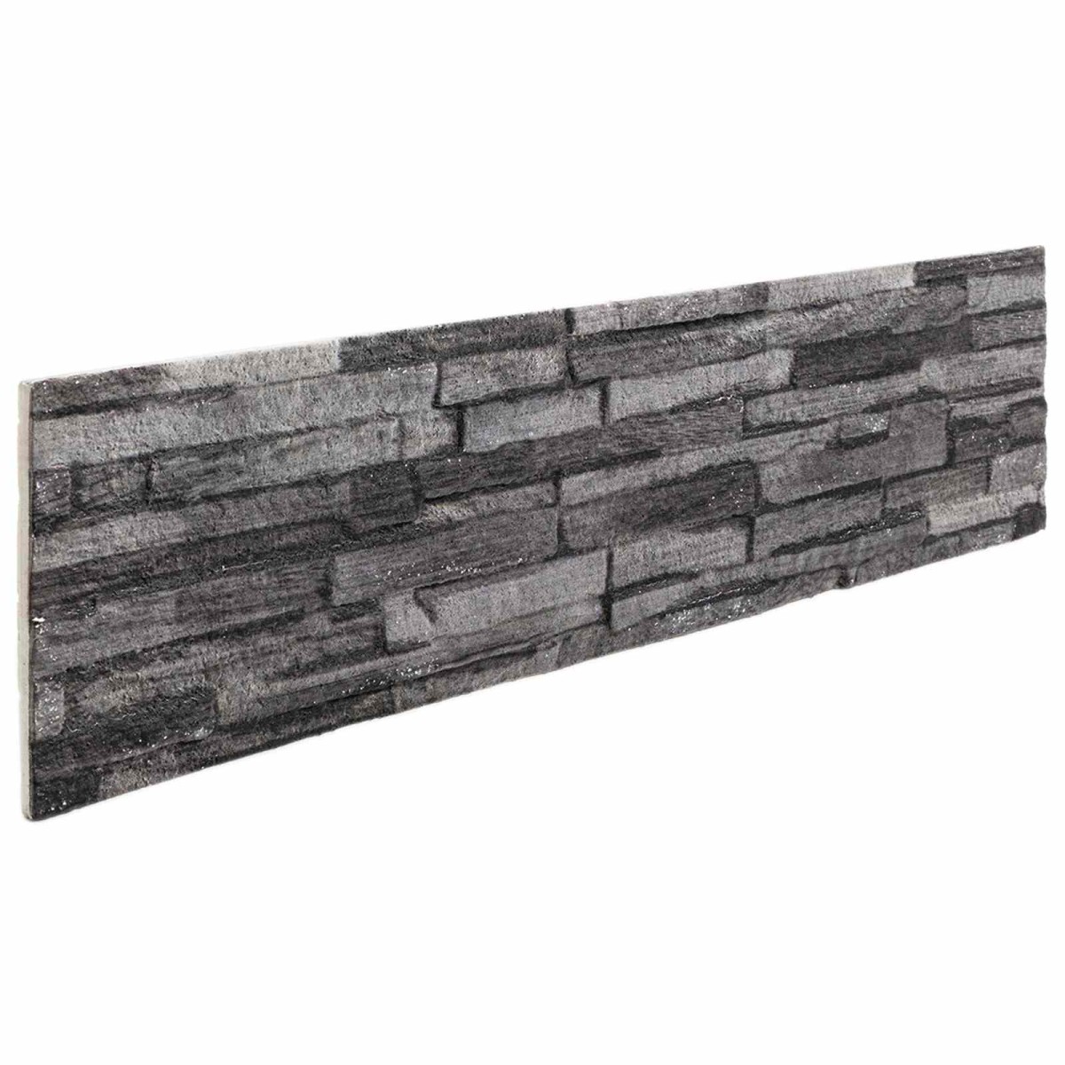 vidaXL Πάνελ τοίχου 10 τμχ. 100 x 25 cm Ανθρακί Αφρός EPS