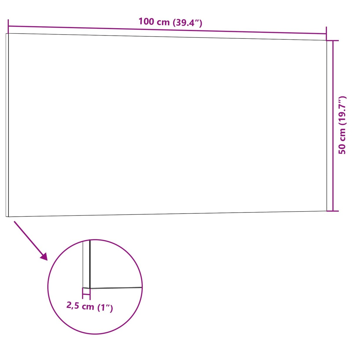 vidaXL Πάνελ τοίχου 5 τμχ. 100 x 50 cm Γκρι Αφρός EPS