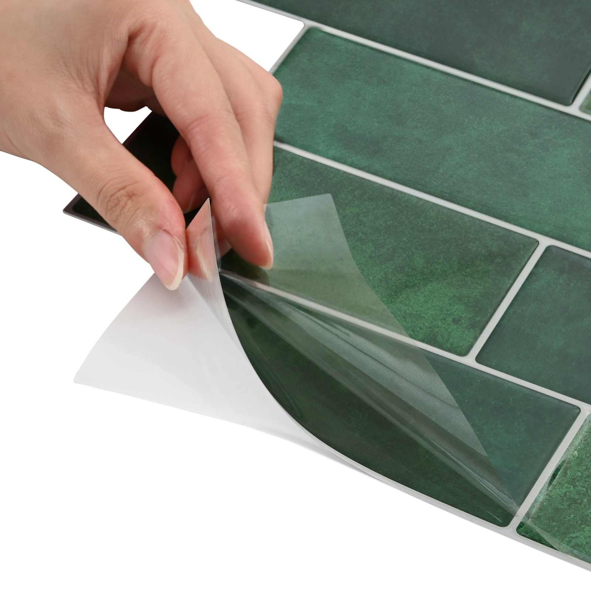 vidaXL Πλακάκι Subway 20 τεμ. Σκούρο Πράσινο 29 x 21 εκ