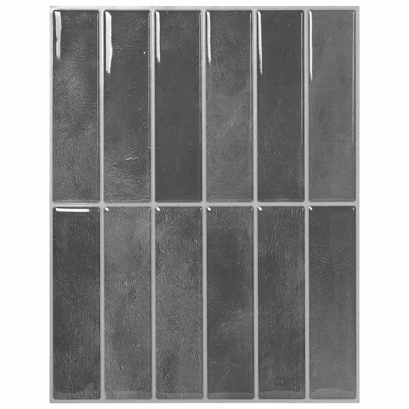 vidaXL Ορθογώνιο Πλακάκι 10 τεμ. Γκρι 29 x 23 x 0,08 εκ