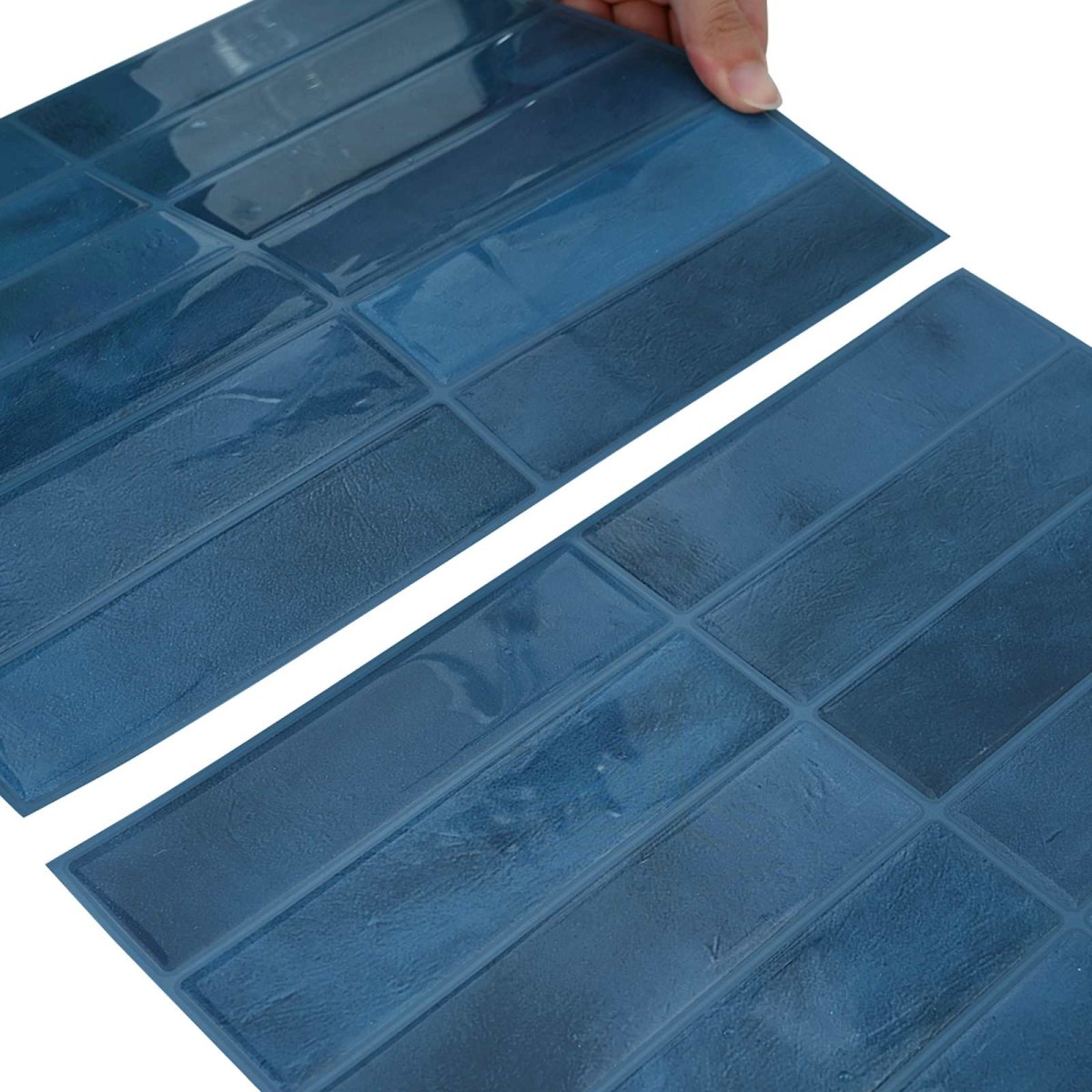 vidaXL Ορθογώνιο Πλακάκι 10 τεμ. Μπλε 29 x 23 x 0,08 εκ
