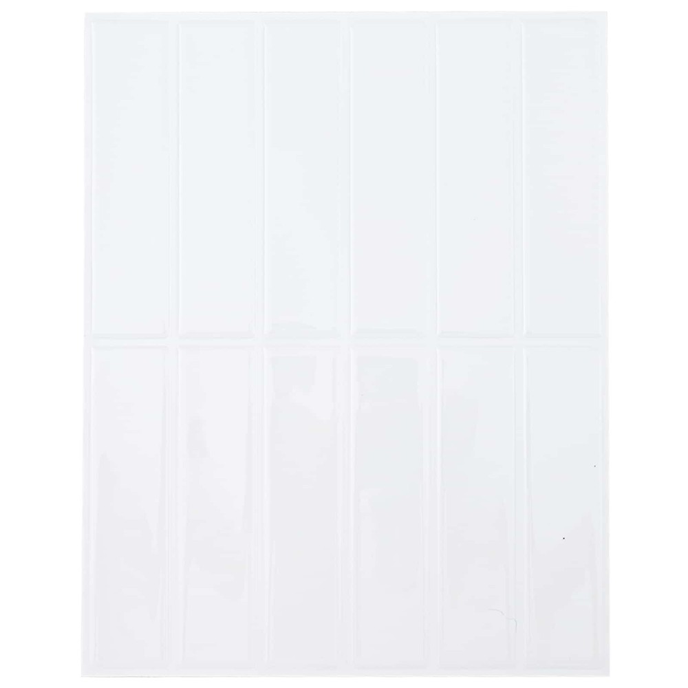 vidaXL Ορθογώνιο Πλακάκι 50 τεμ. Λευκό 29 x 23 x 0,08 εκ