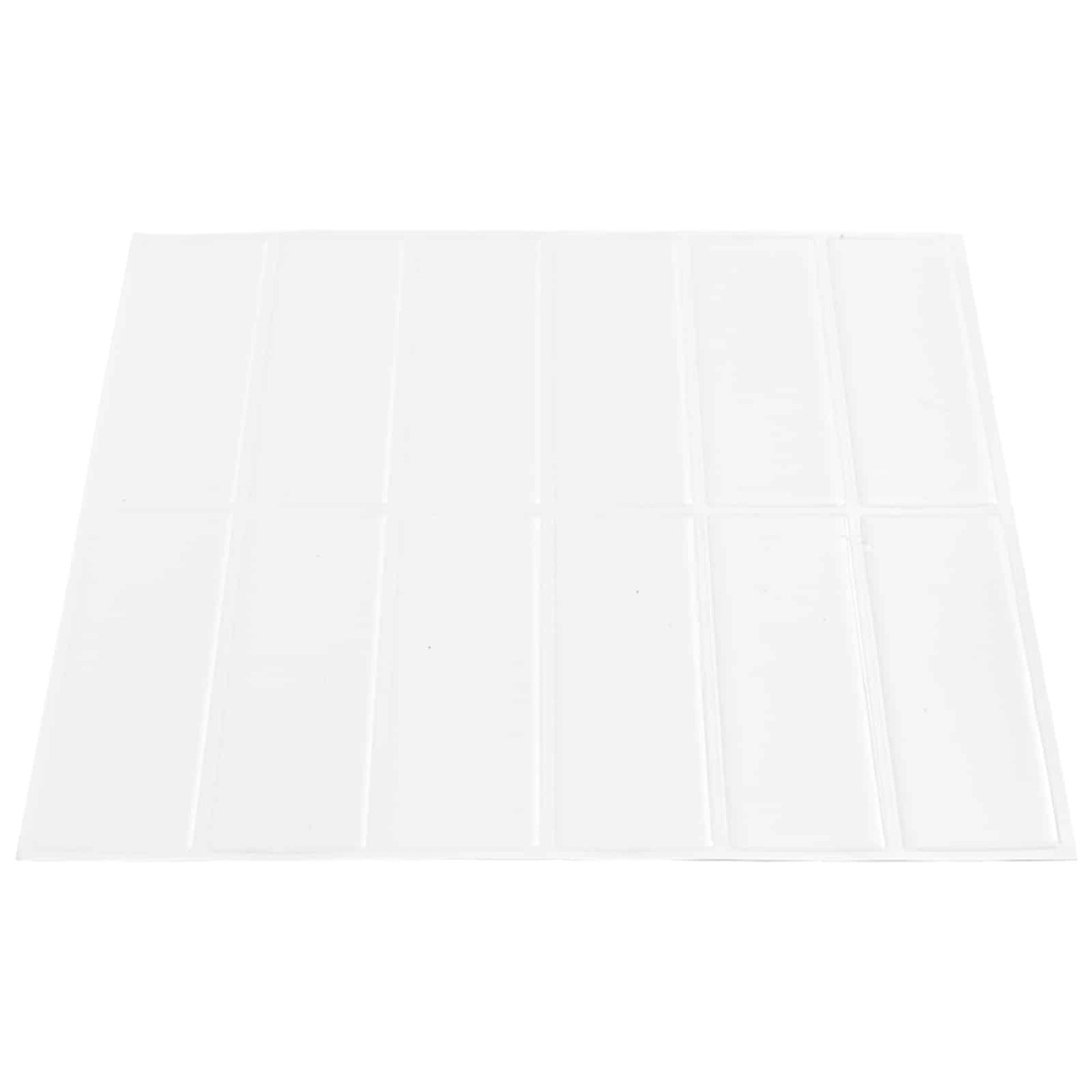 vidaXL Ορθογώνιο Πλακάκι 50 τεμ. Λευκό 29 x 23 x 0,08 εκ
