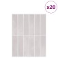 vidaXL Ορθογώνιο Πλακάκι 20 τεμ. Μπεζ 29 x 23 x 0,08 εκ
