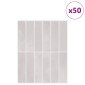 vidaXL Ορθογώνιο Πλακάκι 50 τεμ. Μπεζ 29 x 23 x 0,08 εκ