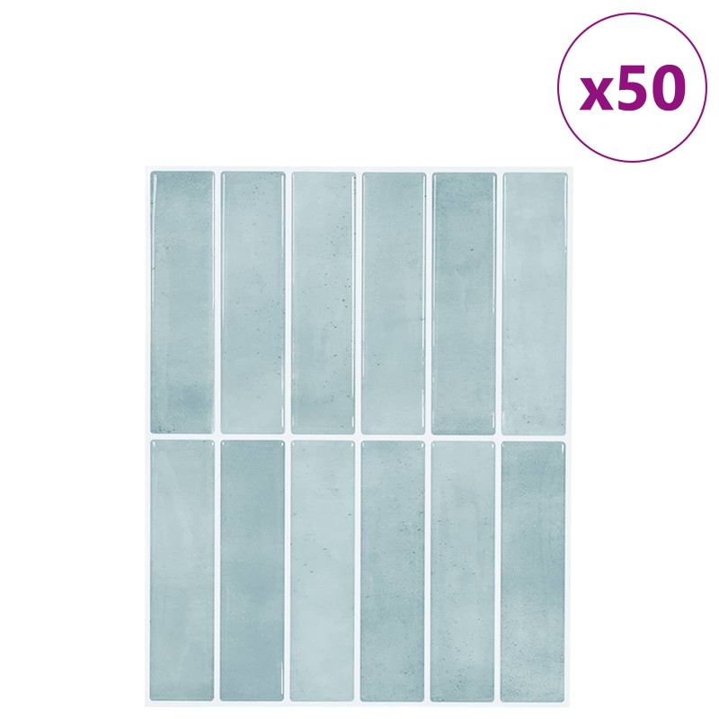 vidaXL Ορθογώνιο Πλακάκι 50 τεμ. Γκρι Πράσινο 29 x 23 x 0,08 εκ