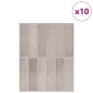 vidaXL Ορθογώνιο Πλακάκι 10 τεμ. Καφές Μπεζ 29 x 23 x 0,08 εκ