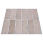 vidaXL Ορθογώνιο Πλακάκι 50 τεμ. Καφές Μπεζ 29 x 23 x 0,08 εκ