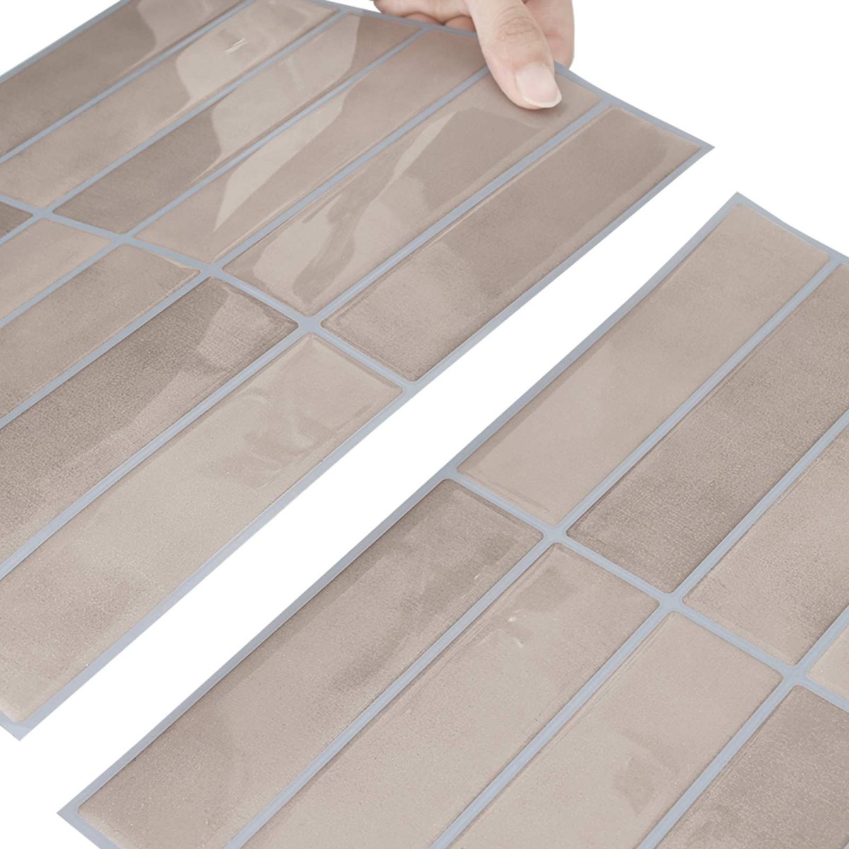 vidaXL Ορθογώνιο Πλακάκι 50 τεμ. Καφές Μπεζ 29 x 23 x 0,08 εκ