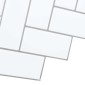 vidaXL Πλακάκι ψαροκόκαλο 20 τεμ. Λευκό Γκρι 30 x 30 cm