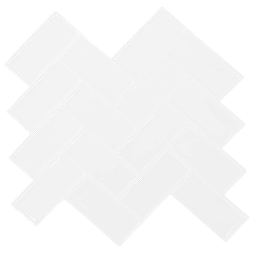 vidaXL Πλακάκι ψαροκόκαλο 50 τεμ. Λευκό 30 x 30 cm