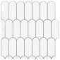 vidaXL Πλακάκι Φτερού 10 τεμ. Λευκό Γκρι 30 x 30 cm