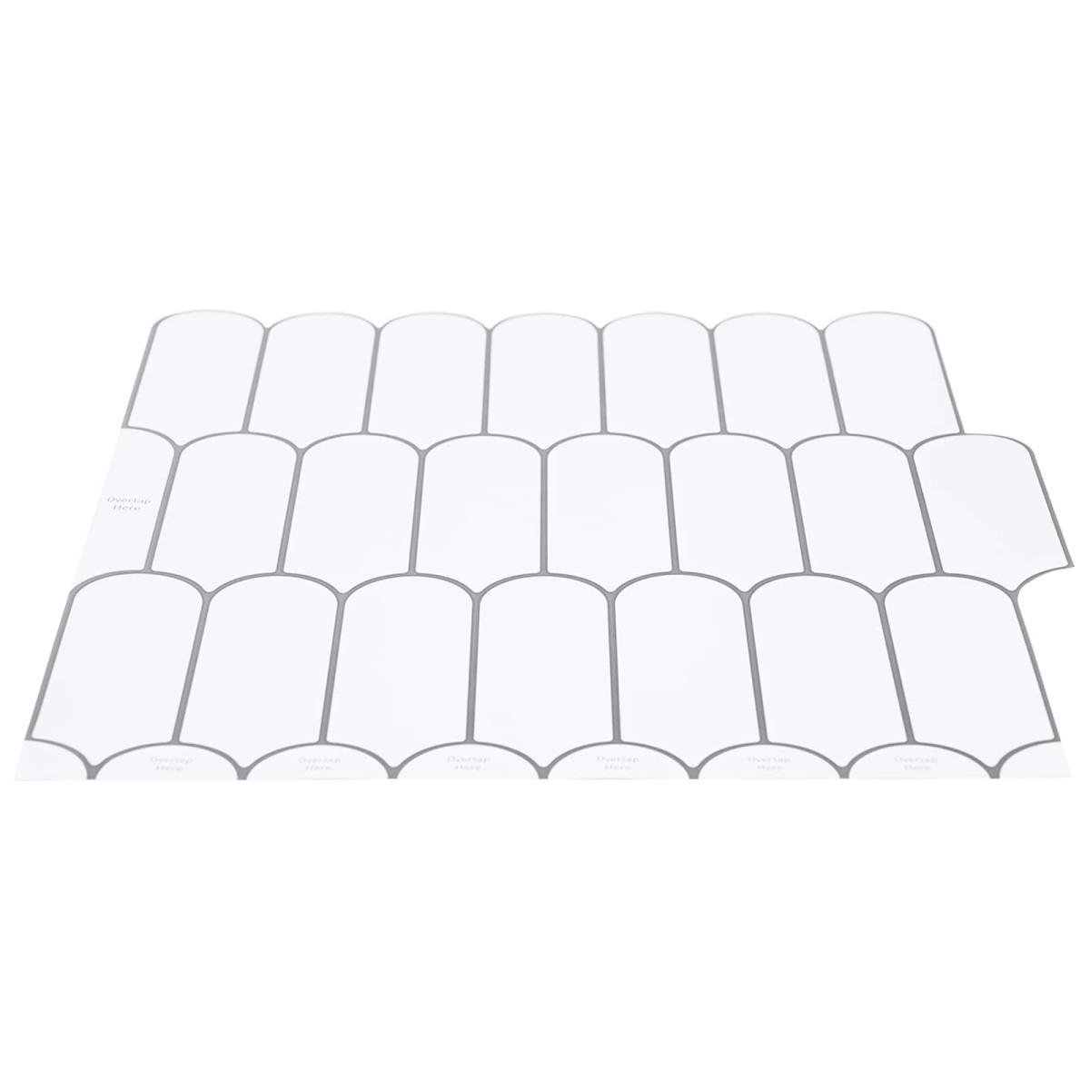 vidaXL Πλακάκι Φτερού 50 τεμ. Λευκό Γκρι 30 x 30 cm