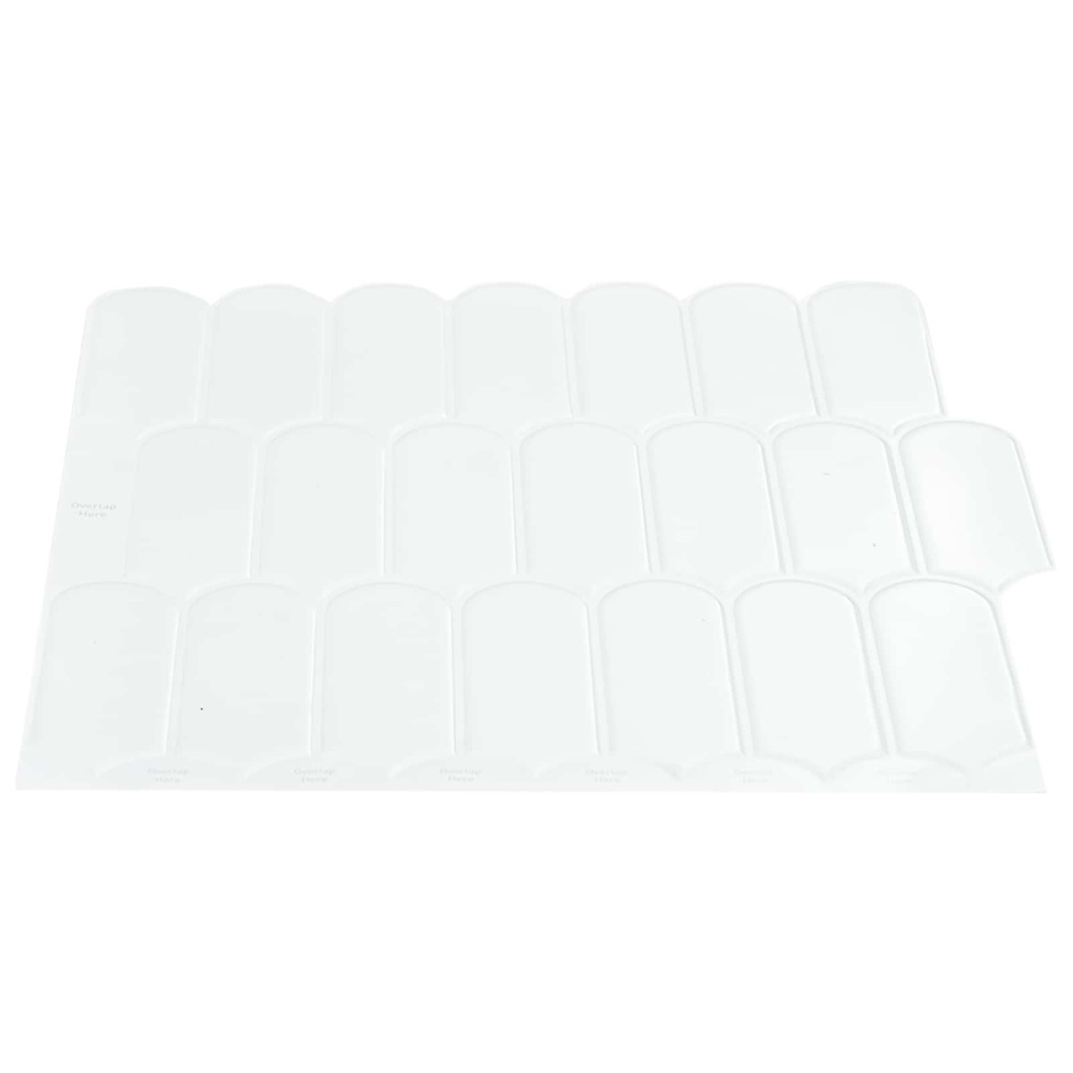 vidaXL Πλακάκι Φτερού 20 τεμ. Λευκό 30 x 30 cm Πολυουρεθάνη και PET