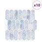 vidaXL Πλακάκι Φτερού 10 τεμ. Γαλάζιο 30 x 30 cm Πολυουρεθάνη και PET