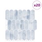vidaXL Πλακάκι Φτερού 20 τεμ. Γαλάζιο 30 x 30 cm Πολυουρεθάνη και PET