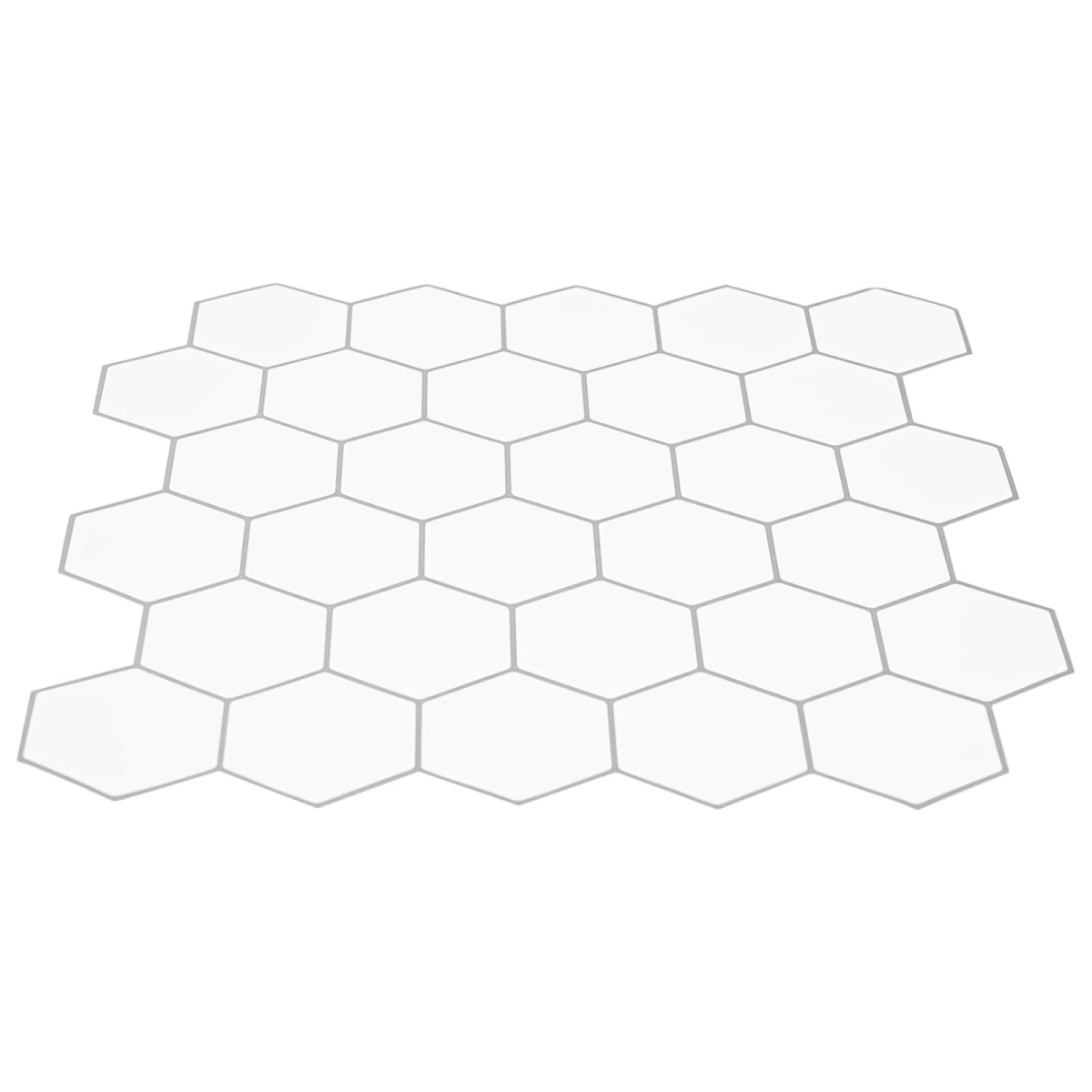 vidaXL Εξάγωνο Πλακάκι 50 τεμ. Λευκό Γκρι 30 x 30 cm