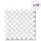 vidaXL Tile Λαμπτήρα 10 τεμ. Λευκό 27 x 27 εκ. Πολυουρεθάνη και PET
