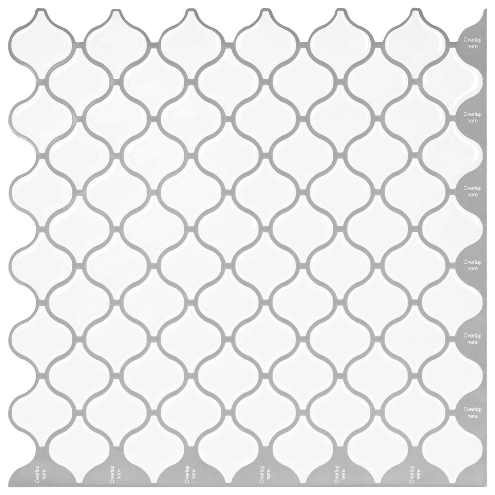 vidaXL Tile Λαμπτήρα 50 τμχ. Λευκό 27 x 27 εκ. Πολυουρεθάνη και PET
