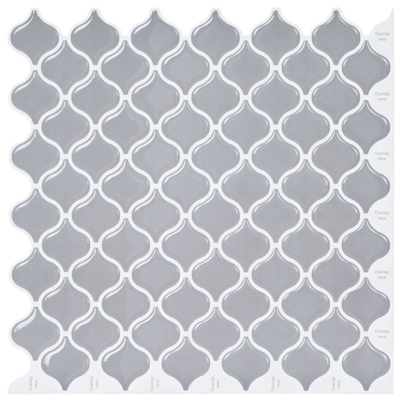 vidaXL Tile Λαμπτήρα 10 τεμ. Γκρι 27 x 27 εκ. Πολυουρεθάνη και PET