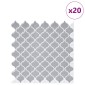 vidaXL Tile Λαμπτήρα 20 τεμ. Γκρι 27 x 27 εκ. Πολυουρεθάνη και PET