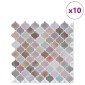 vidaXL Tile Λαμπτήρα 10 τεμ. Μπεζ 27 x 27 εκ. Πολυουρεθάνη και PET