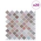 vidaXL Tile Λαμπτήρα 20 τεμ. Μπεζ 27 x 27 εκ. Πολυουρεθάνη και PET