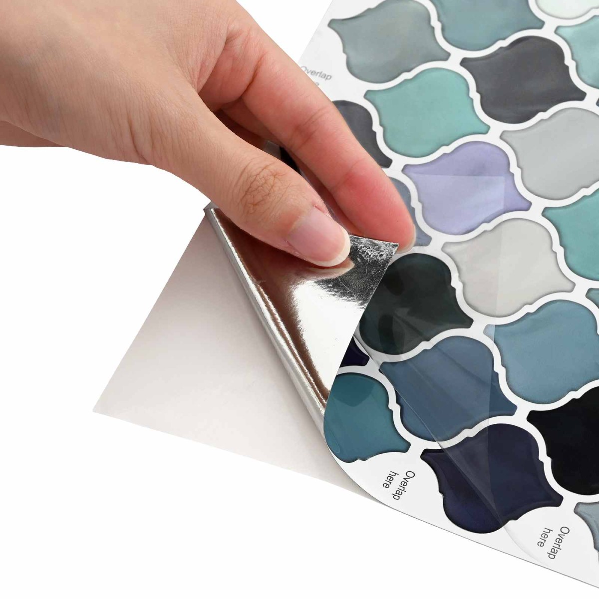 vidaXL Tile Λαμπτήρα 20 τεμ. Μπλε Πράσινο 27 x 27 εκ.