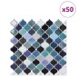vidaXL Tile Λαμπτήρα 50 τεμ. Μπλε Πράσινο 27 x 27 εκ.