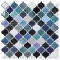 vidaXL Tile Λαμπτήρα 50 τεμ. Μπλε Πράσινο 27 x 27 εκ.