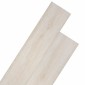 vidaXL Πλάκες Δαπέδου Λευκός 5,26 τ.μ. 18 τμχ. PVC