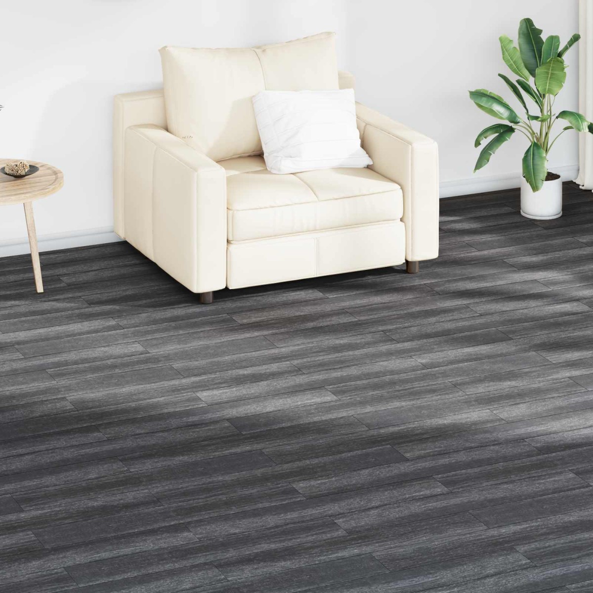 vidaXL Πλάκες Δαπέδου Μαύρο και Λευκό 5,02 m² 36 τμχ. PVC