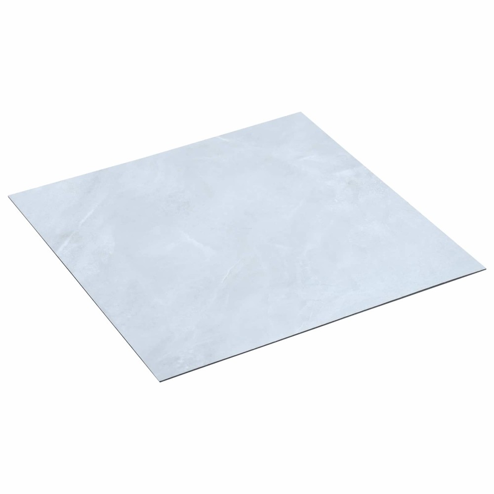 vidaXL Πλάκες Δαπέδου Λευκός 5,11 τ.μ. 55 τμχ. PVC