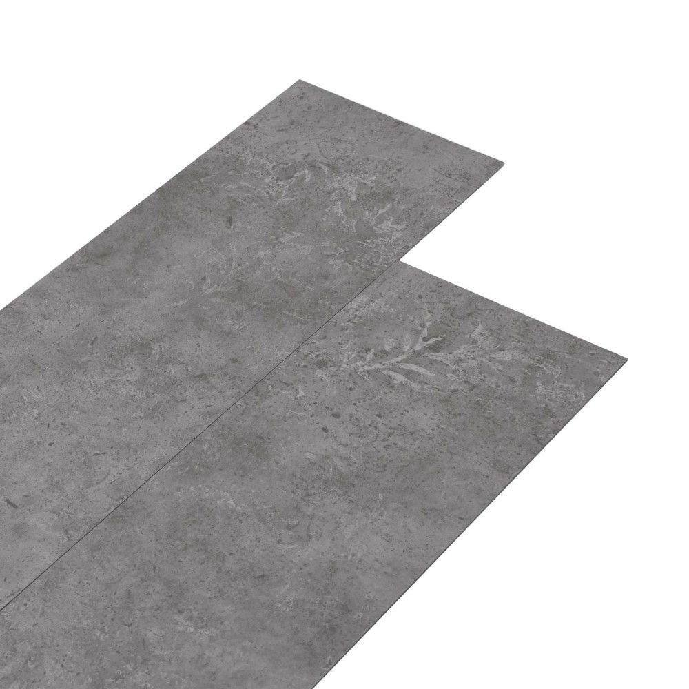 vidaXL Πλάκες Δαπέδου Σκυρόχρωμο Γκρι 5,02 m² 36 τμχ. PVC