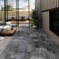 vidaXL Πλάκες Δαπέδου Ξύλινη δομή γκρι 5,11 τ.μ. 55 τμχ. PVC