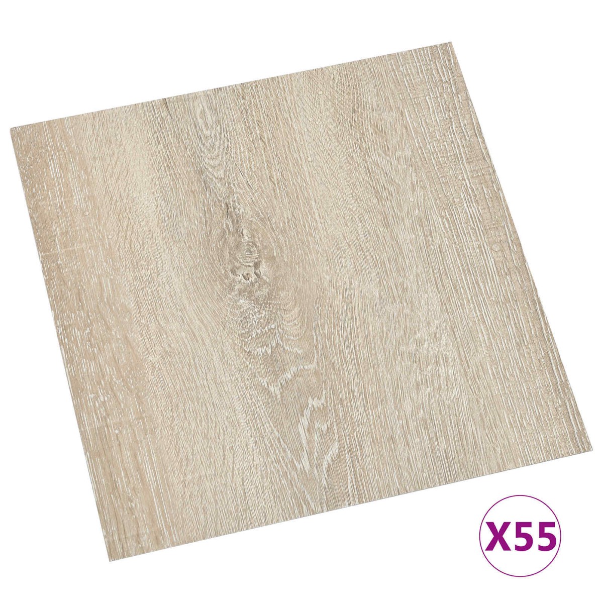 vidaXL Πλάκες Δαπέδου Μπεζ 5,11 τ.μ. 55 τμχ. PVC