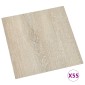 vidaXL Πλάκες Δαπέδου Μπεζ 5,11 τ.μ. 55 τμχ. PVC