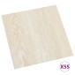 vidaXL Πλάκες Δαπέδου Λευκό και Μπεζ 5,11 τ.μ. 55 τμχ. PVC