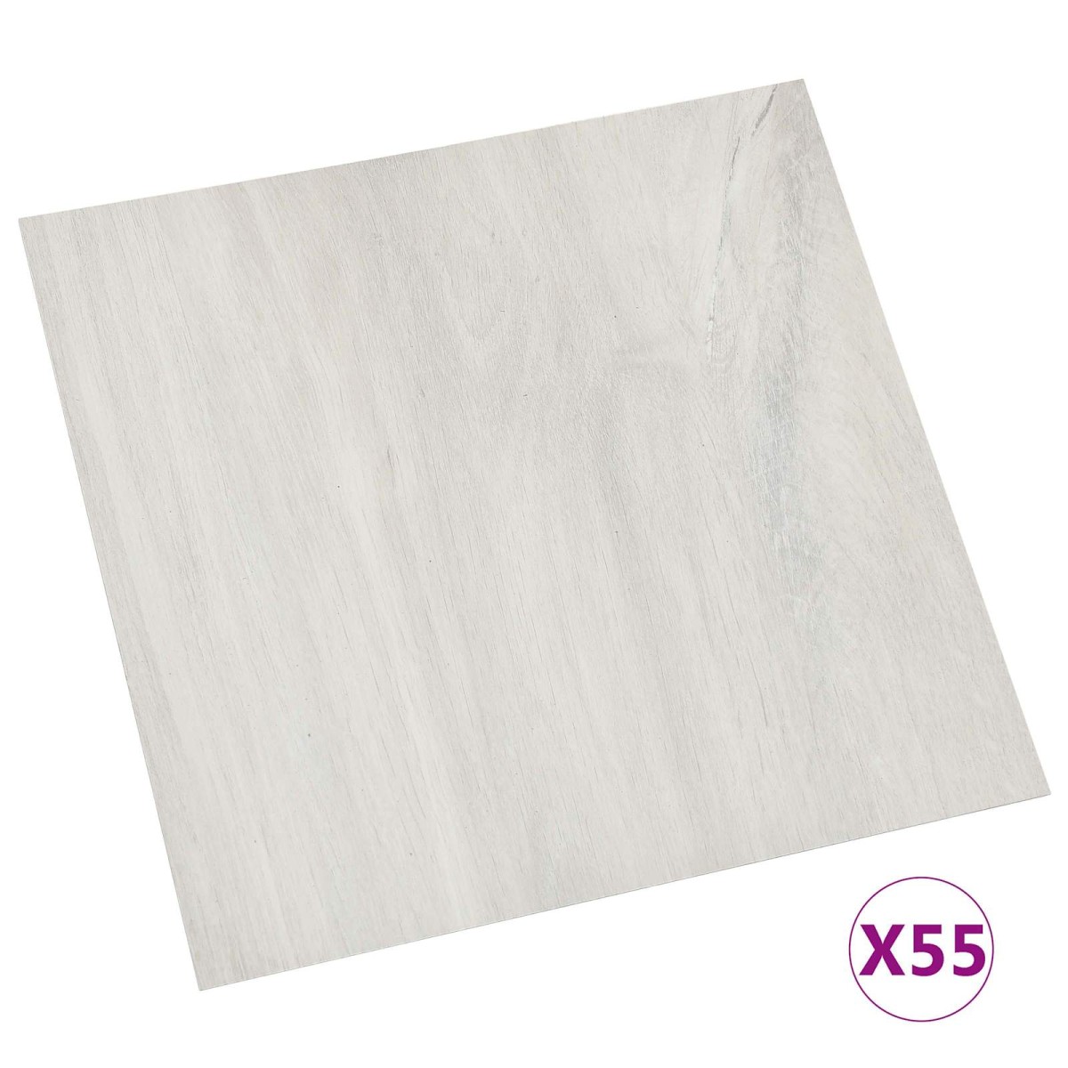 vidaXL Πλάκες Δαπέδου Κρεμ 5,11 τ.μ. 55 τμχ. PVC