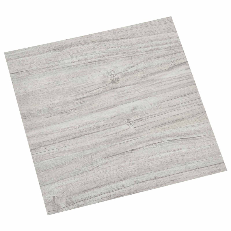 vidaXL Πλάκες Δαπέδου Γκρι και Ξύλο 5,11 τ.μ. 55 τμχ. PVC