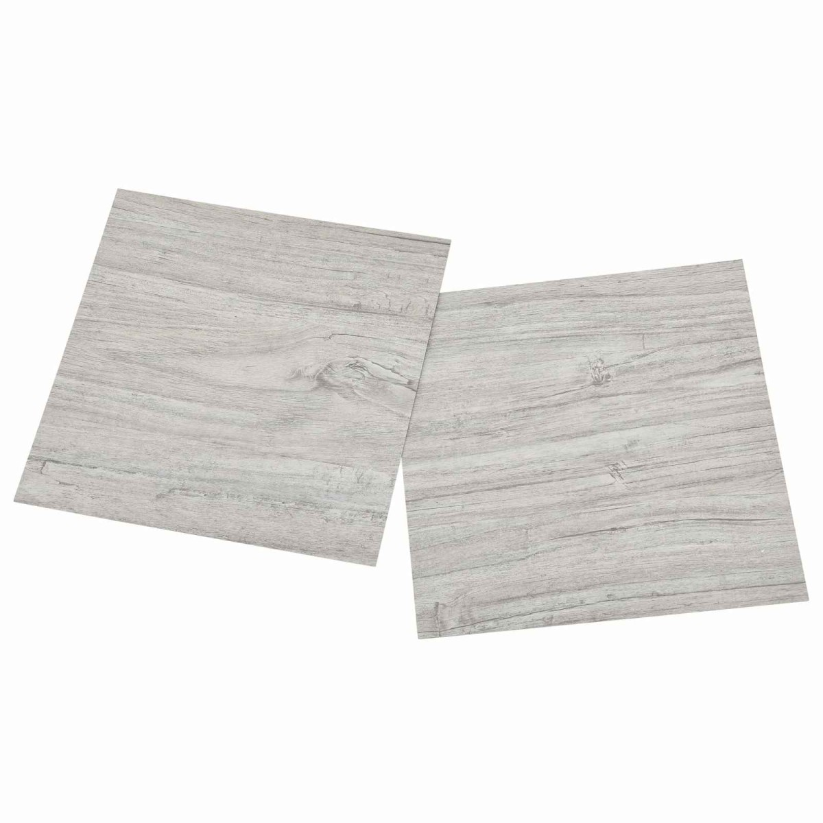 vidaXL Πλάκες Δαπέδου Γκρι και Ξύλο 5,11 τ.μ. 55 τμχ. PVC