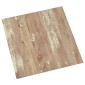 vidaXL Αυτοκόλλητα Πλάκες Δαπέδου Καφέ και Λευκό 30,5 x 30,5 εκ