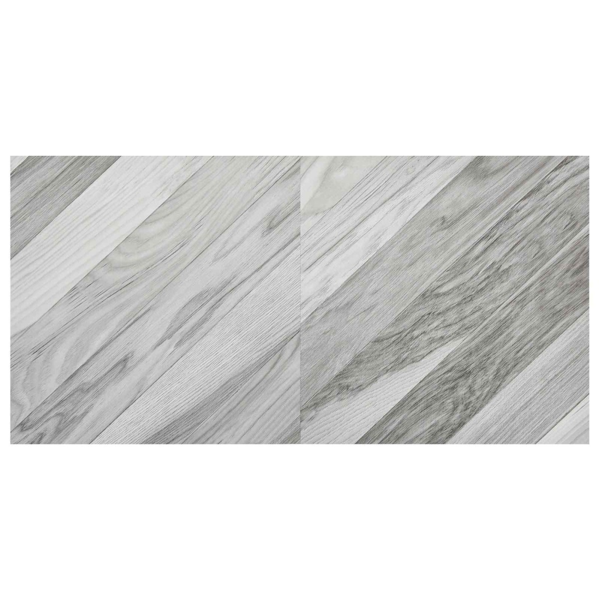 vidaXL Αυτοκόλλητα Πλάκες Δαπέδου Γκρι Ριγέ 30,5 x 30,5 εκ 20 τμχ. PVC