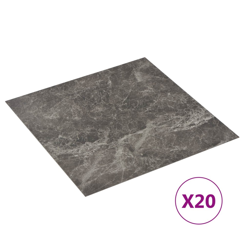vidaXL Αυτοκόλλητα Πλάκες Δαπέδου Πολύχρωμο 30,5 x 30,5 εκ 20 τμχ. PVC
