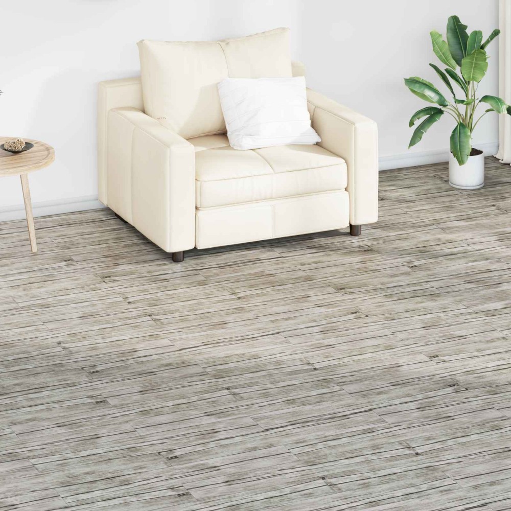 vidaXL Πλάκες Δαπέδου Ξεπλυμένη δρυς 2,51 m² 18 τμχ. PVC