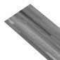 vidaXL Πλάκες Δαπέδου Γκρι Ριγέ 2,51 m² 18 τμχ. PVC