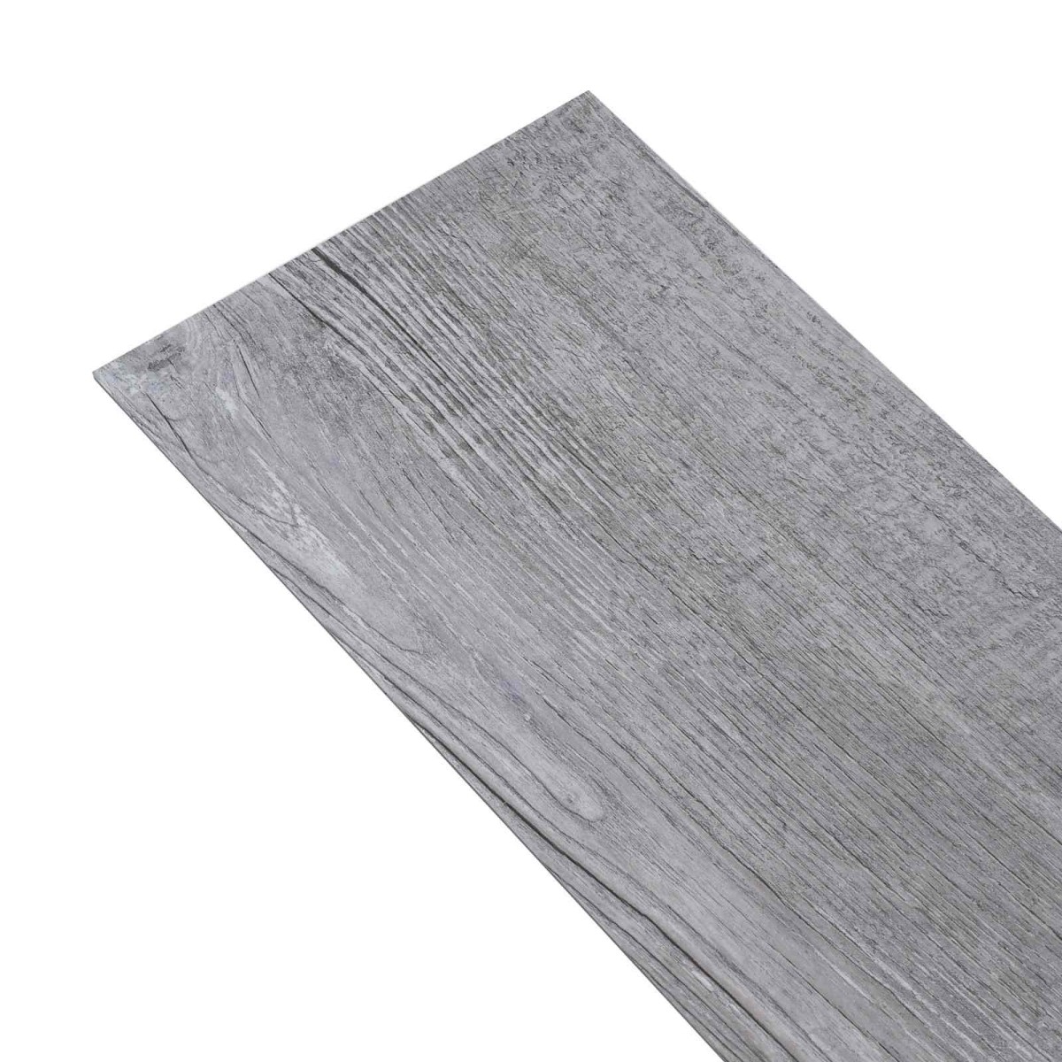 vidaXL Πλάκες Δαπέδου Ματ Ξύλο Γκρι 2,51 m² 18 τμχ. PVC