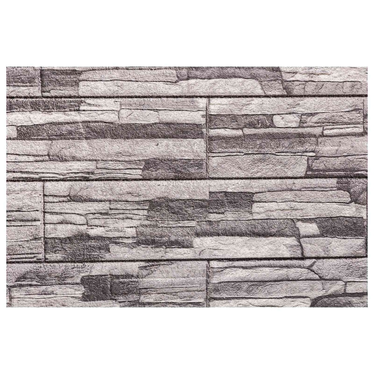 vidaXL Πάνελ τοίχου 10 τμχ. 100 x 50 cm Σκούρο γκρι και Ανοιχτό γκρι